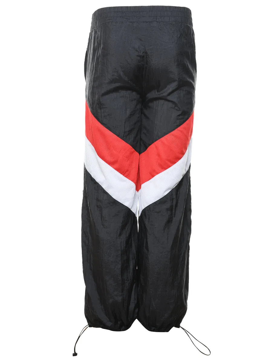 Champion Black, Red & White Sporty Track Pants - W24 L30