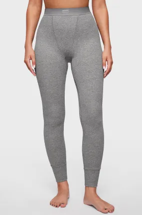 Cotton Ribbed High Waisted Leggings