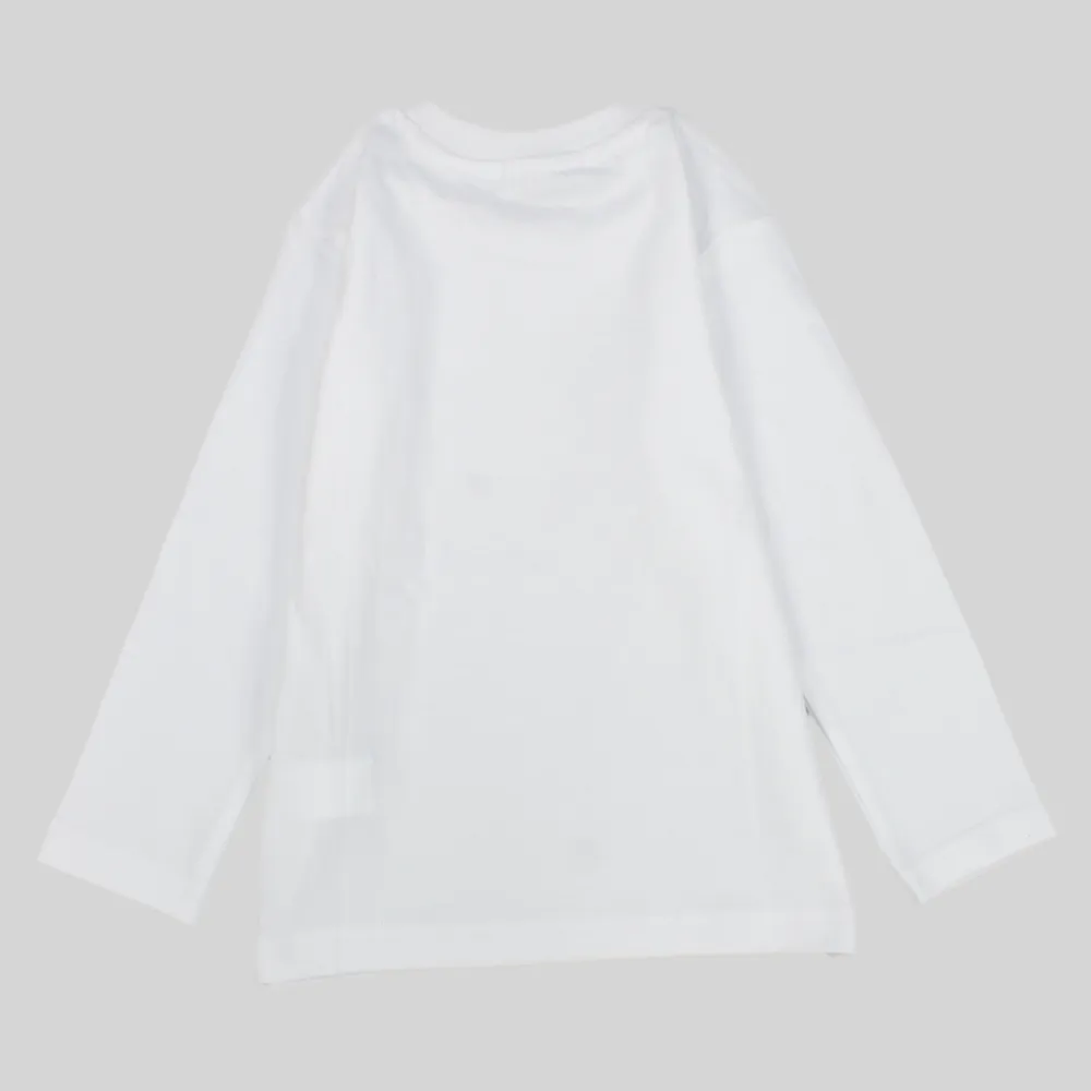 Unisex White Long-Sleeved T-Shirt